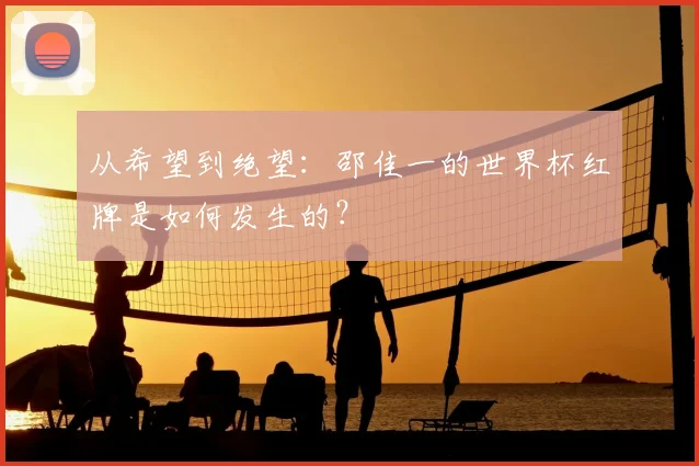 从希望到绝望：邵佳一的世界杯红牌是如何发生的？